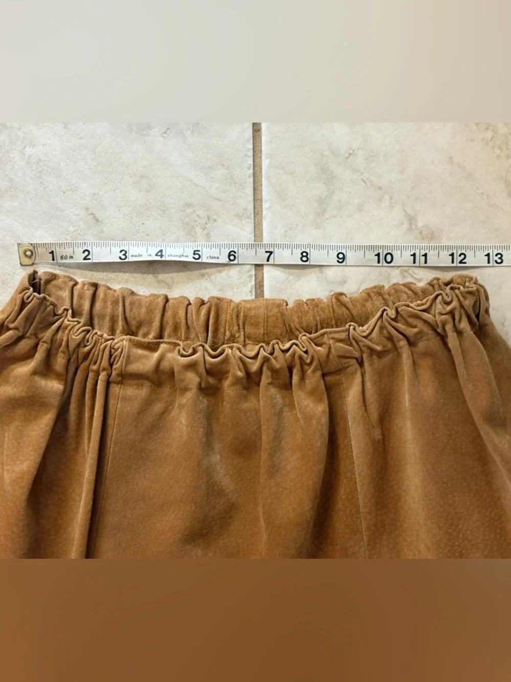 VNTG Stampede Two Piece Vest & Skirt Set, Brown Embossed Leather. - Picture 7 of 8